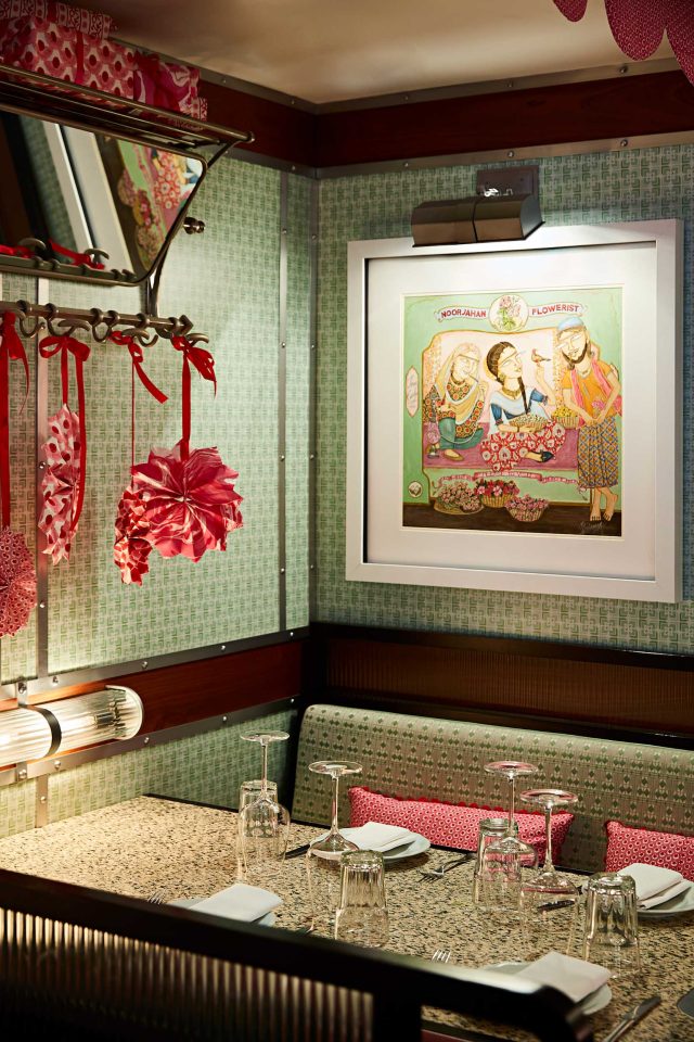 Restaurant Mayfair festive christmas menus December shopping trip India