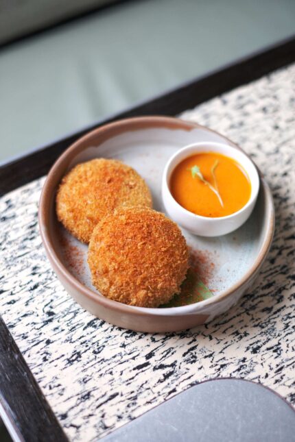 Irani café style spiced mutton Kheema Pattices on the Heritage menu at Bombay Bustle.