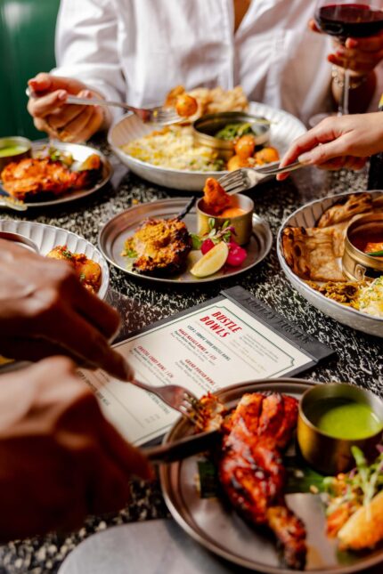 Best Indian restaurant in Mayfair, close to The Palladium Theatre Oxford Circus Tube Carnaby Street, Bombay Poke Bowls Regents Street