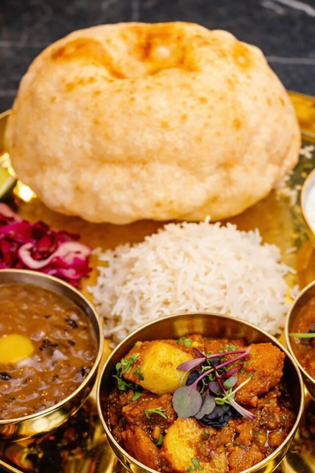Set lunch menu Blackheath restaurant Indian Thali dishes